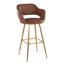 Load image into Gallery viewer, Margarite - Contemporary Fixed Height Barstool With Footrest (Set of 2) With Square

