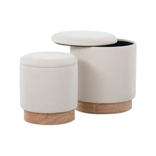 Load image into Gallery viewer, Marla - Contemporary, Nesting Ottoman Set
