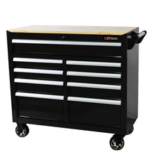 Load image into Gallery viewer, 9 Drawer Multifunctional Steel Tool Cart With Wheels And Wooden Top
