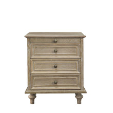 Load image into Gallery viewer, Farmhouse Nightstand With 4 Drawers
