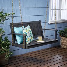 Load image into Gallery viewer, Tambora - Porch Swing Acacia Wood Slat Design
