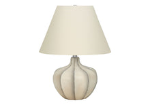 Load image into Gallery viewer, Round Table Lamp With Cream Empire Shade - Cream
