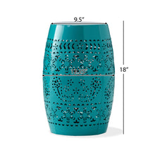 Load image into Gallery viewer, 12&quot; Outdoor Lace Cut Side Table
