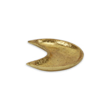 Load image into Gallery viewer, 7" Crescent Metal Handmade Vanity Tray - Gold
