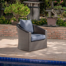 Load image into Gallery viewer, Nimbus - Outdoor Swivel Club Chair With Rattan Wicker Cover
