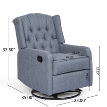Load image into Gallery viewer, Classic Design, Manual Recliner Chair With 360 Degree Swivel

