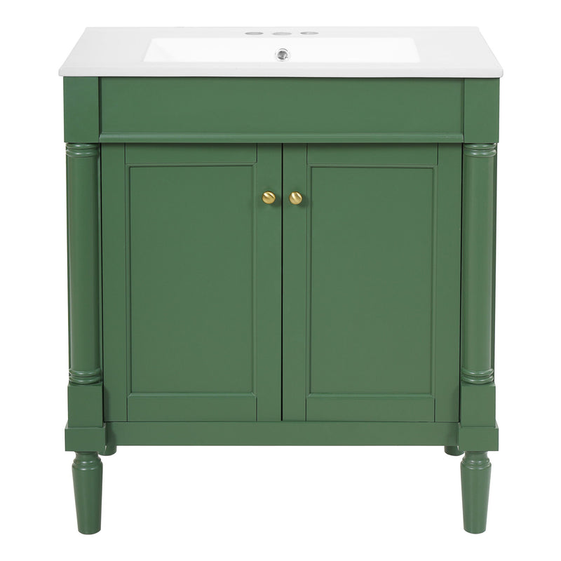 Bathroom Vanity Cabinet With Sink, Soft Close Doors, Storage Cabinet