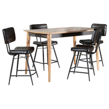 Load image into Gallery viewer, Senko - 5 Piece Counter Dining Set With Upholstered Chairs - Antique Espresso
