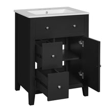Load image into Gallery viewer, Bathroom Vanity With Basin, Rectangular Cabinet With 2 Drawers And Soft Closing Door
