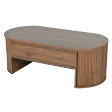 Load image into Gallery viewer, Lift Top Coffee Table With Hidden Compartment, Modern Oval Lift Tabletop For Home Living Room
