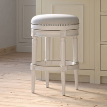 Load image into Gallery viewer, Rustic Elegance Backless Swivel Stool
