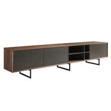 Load image into Gallery viewer, Open Shelving TV Stand - Gray

