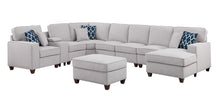 Load image into Gallery viewer, Eric - 9 Piece Upholstered Sectional With Ottoman
