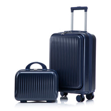 Load image into Gallery viewer, Luggage Set With Cosmetic Case, Combination Lock, Front Opening Design
