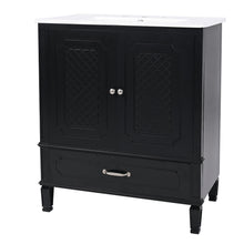 Load image into Gallery viewer, Vintage Style Bathroom Vanity With Sink, Multi Functional Storage, Soft-Closing Door
