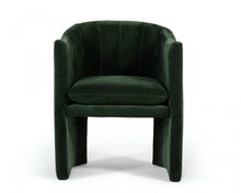 Load image into Gallery viewer, Upholstered Velvet Dining Arm Chair - Green
