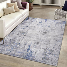 Load image into Gallery viewer, Marfi - 8' X 10' Abstract Area Rug - Silver / Blue
