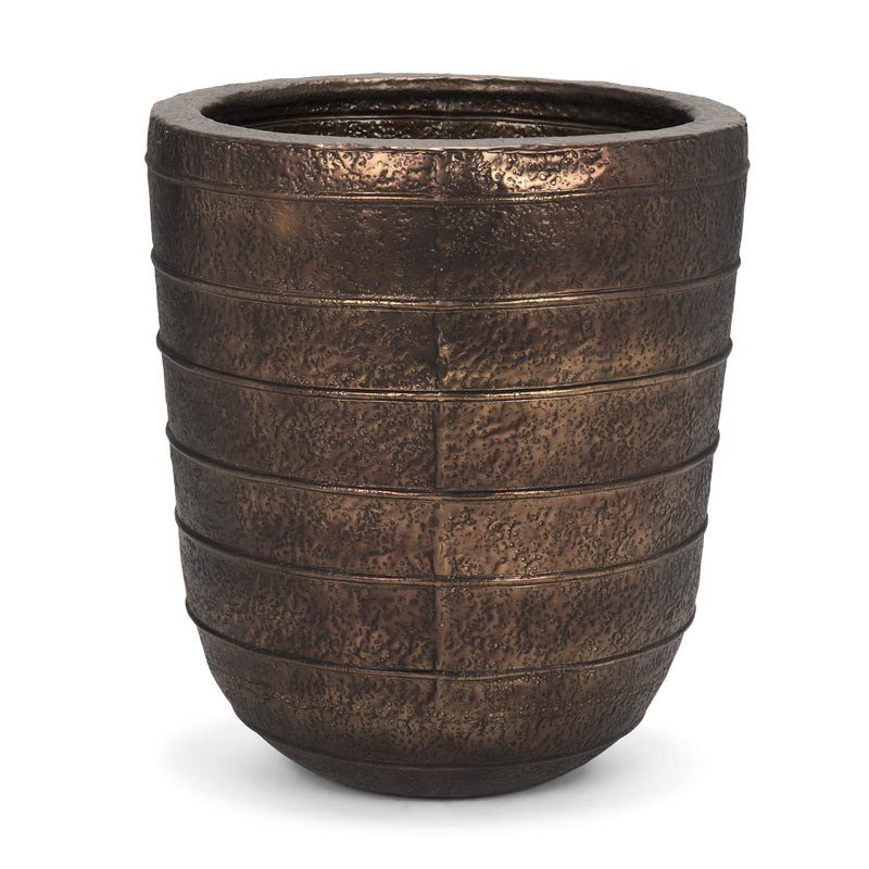 Round Floor Vase (729961) - Antiqued Brass