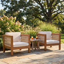 Load image into Gallery viewer, Outdoor Club Chair &amp; Rope Arm And Cushions
