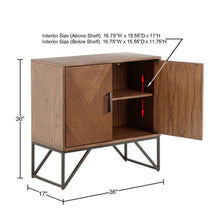 Load image into Gallery viewer, Krista - Accent Cabinet With Magnetic Doors - Brown
