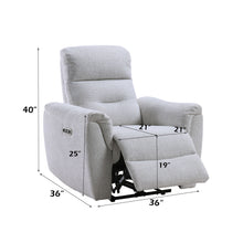Load image into Gallery viewer, Eastre - Power Motion Recliner With USB Port - Gray
