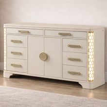 Load image into Gallery viewer, Jasmine - 8 Drawer Dresser With Side LED Lightning - Beige
