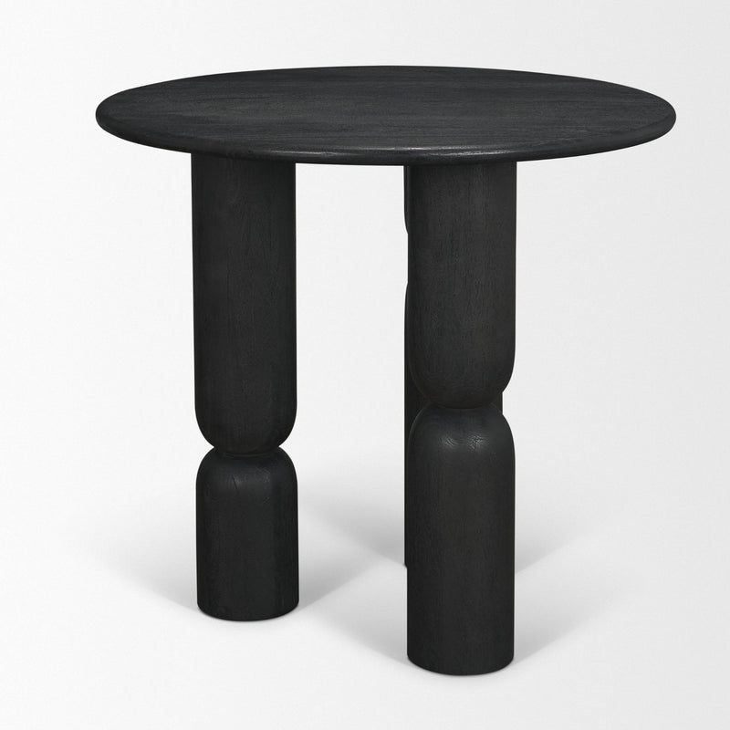 Round End Table (729072) - Black