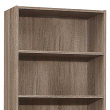 Load image into Gallery viewer, Adjustable Five Tier Bookcase - Taupe
