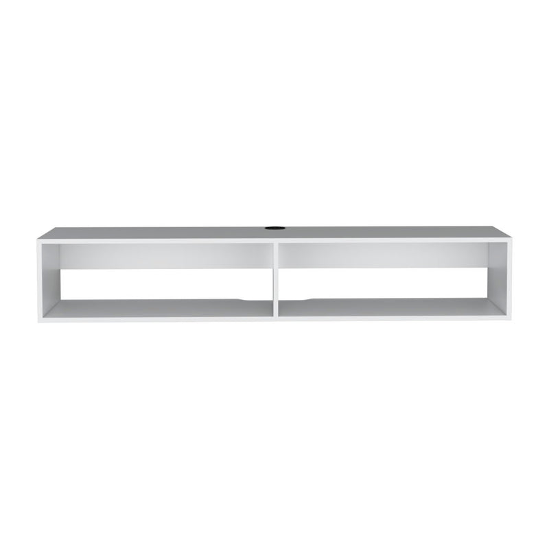Floating Mount TV Stand - White