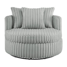 Load image into Gallery viewer, Mindy - Oversized Swivel Barrel Chair - Gray
