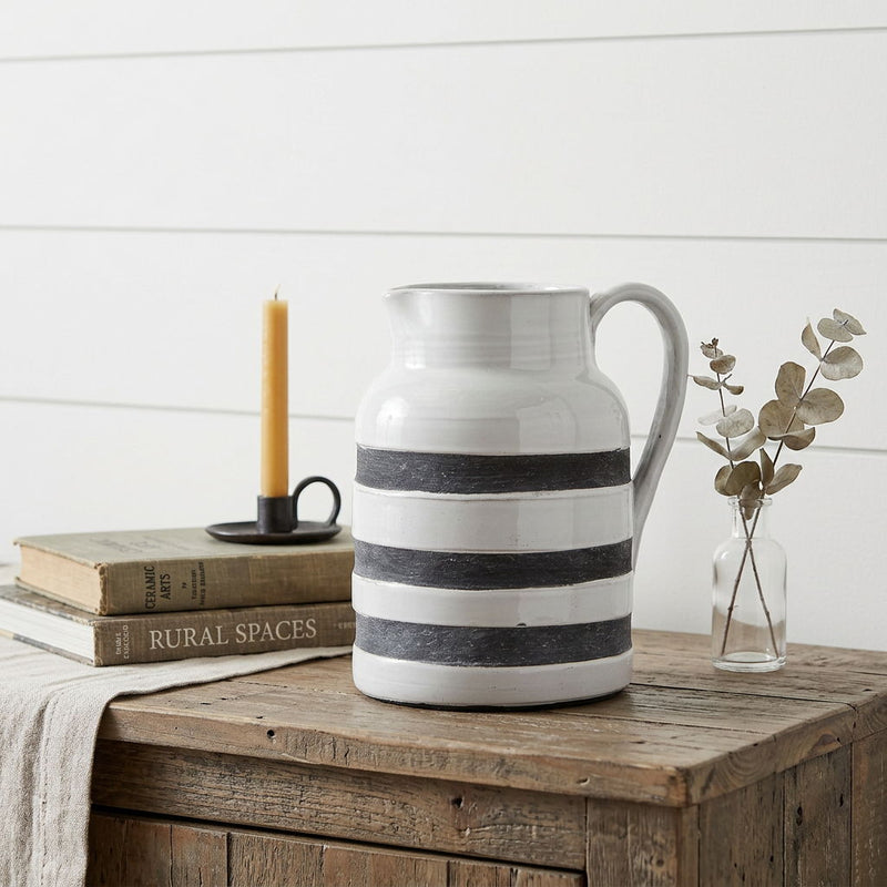 Cylinder Urns Jars (392203) - Blue / White