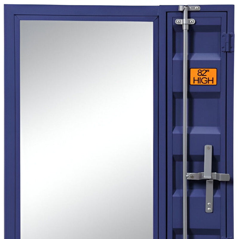 32" Metal Framed Dresser Mirror - Blue