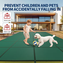 Load image into Gallery viewer, Swimming Pool Safety Cover For Rectangular Underground Pools - Green
