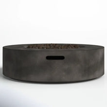 Load image into Gallery viewer, Fiber Reinforced Outdoor Fire Pit Table - Black / Gray

