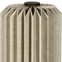 Load image into Gallery viewer, 16" Geometric Bedside Lamp With Cylinder Shade - Natural
