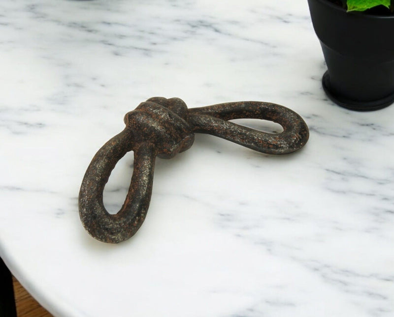 Knot Tabletop Sculpture - Gray / Rust