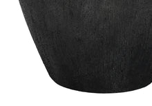 Load image into Gallery viewer, Ceramic Round Table Lamp With Ivory Empire Shade - Black
