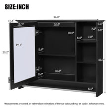 Load image into Gallery viewer, Modern Wall Mounted Mirror Cabinet With Adjustable Shelf, Soft Close Door, And Towel Bar
