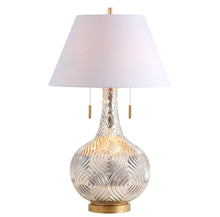 Load image into Gallery viewer, 31" Novelty Table Lamp LED With Globe Shade - Silver
