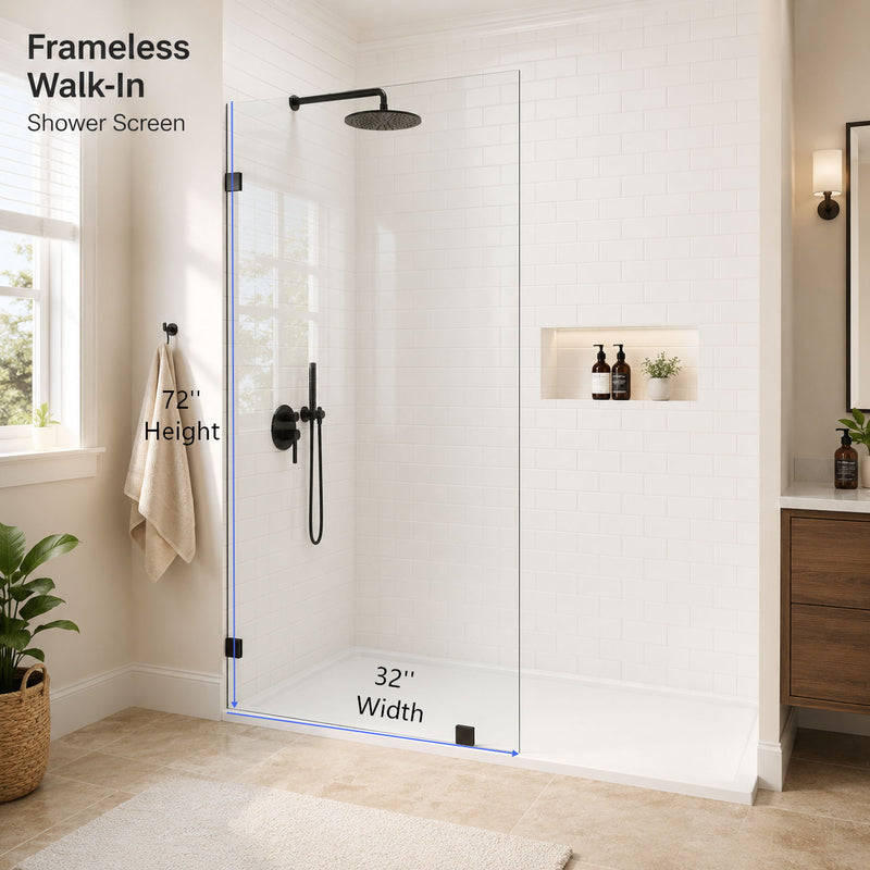 Frameless Walk-In Shower Glass Panel