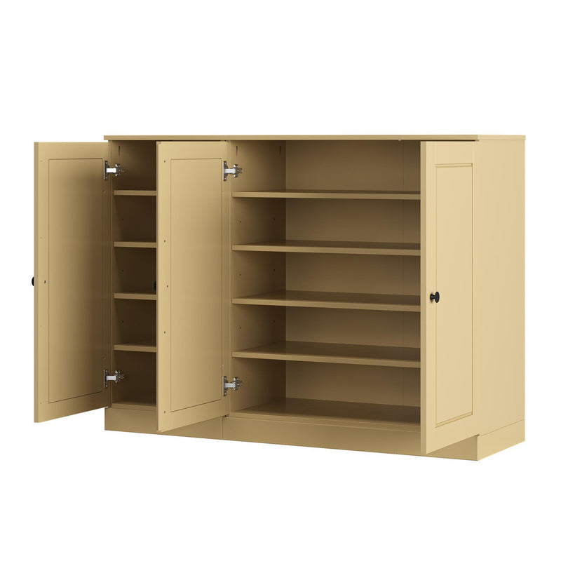 Solid Woodshoe Storage Cabinet (755966) - Yellow
