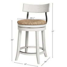 Load image into Gallery viewer, Stool With Natural Seagrass Seat
