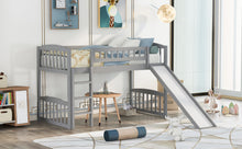 Load image into Gallery viewer, Twin size Loft Bed with Slide and Ladder, Gray(OLD SKU:LP000504AAE)
