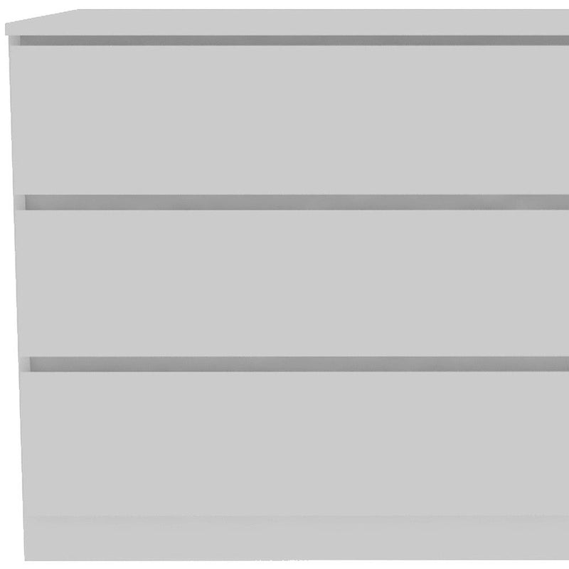 61" Six Drawer Double Dresser - White