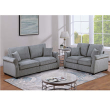 Load image into Gallery viewer, Contemporary 2 Piece Sofa Set With Matching Pillows
