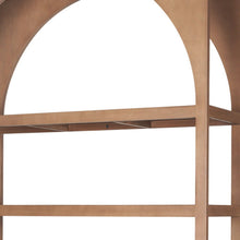 Load image into Gallery viewer, Arched Five Tier Bookcase - Brown
