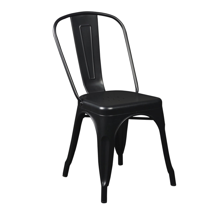 Steel Dining Side Chairs (Set of 4) - Black