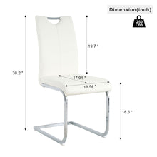 Load image into Gallery viewer, Modern Dining Chairs With Padded Seat And Metal Legs
