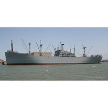 Load image into Gallery viewer, Hand Painted Model Boat - Dark Brown / Gray
