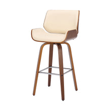 Load image into Gallery viewer, Swivel, Counter Height Bar Chair - Cream / Brown
